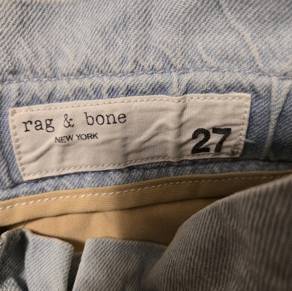 Rag & Bone Light Indigo Linen Jean Shorts Size 27 - Picture 4 of 5